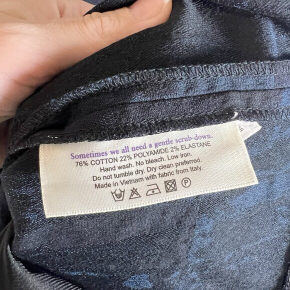 MM Lafleur Women's Navy Blue Cotton Blend Sheath Dress Pockets Size‎ 0 Designer - Picture 6 of 11